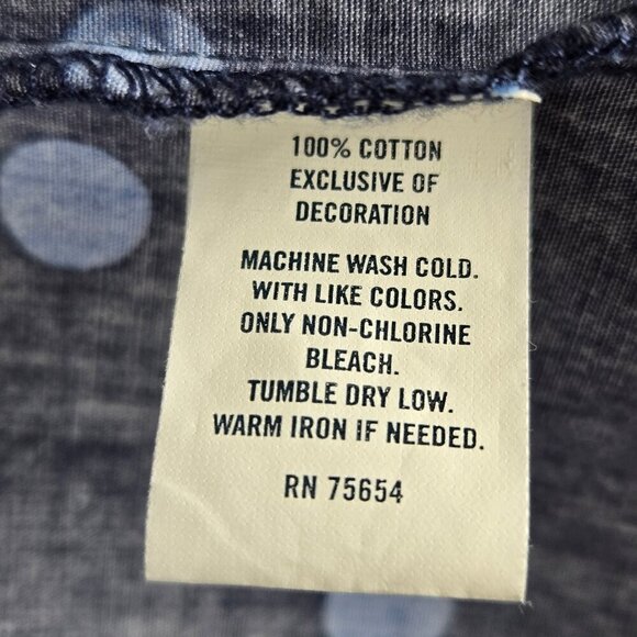 Hollister Sz Large Navy Blue/Bright Blue Polka Dot Dress Crossed Strap Back NWT - Picture 15 of 16